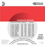 D'Addario EJ39 12-String Phosphor Bronze Acoustic Guitar Strings, Medium, 12-52 Product Image