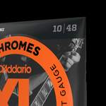 D'Addario ECG23 Chromes Flat Wound Electric Guitar Strings, Extra Light, 10-48 Product Image