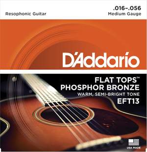 D'Addario Flat Tops Phosphor Bronze