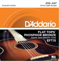 D'Addario Flat Tops Phosphor Bronze