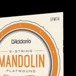 D'Addario EFW74 Flatwound Mandolin Strings, Stainless Steel, Medium, 11-36 Product Image
