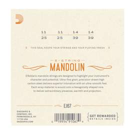 D'Addario EJ67 Nickel Mandolin, 11-39