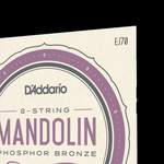 D'Addario EJ70 Phosphor Bronze Mandolin Strings, Ball End,  Medium/Light, 11-38 Product Image