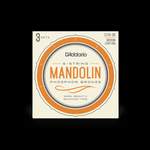 D'Addario EJ74-3D Mandolin Strings, Phosphor Bronze, Medium, 11-40, 3 Sets Product Image