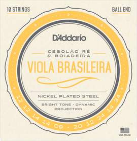 D'Addario EJ82A Viola Brasileira Set, Cebolao Re and Boiadeira