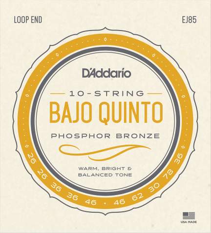 D'Addario EJ85 Bajo Quinto Strings