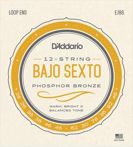 D'Addario - Bajo Sexto Phosphor Bronze