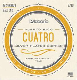 D'Addario EJ96 Cuatro-Puerto Rico Strings