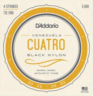 D'Addario EJ98 Cuatro-Venezuela Strings