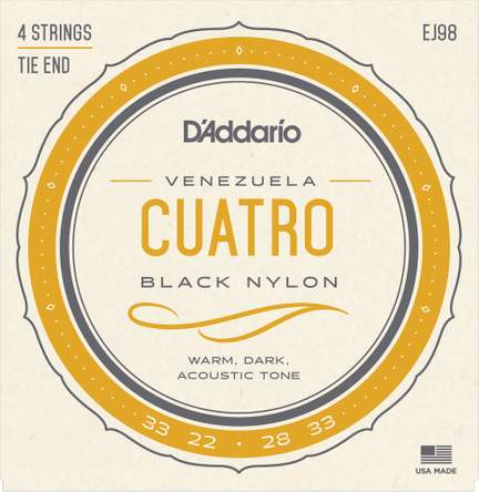 D'Addario EJ98 Cuatro-Venezuela Strings