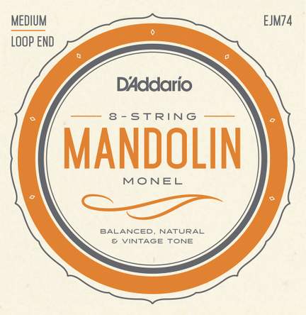 D'Addario EJM74 Monel Mandolin Strings, Medium, 11-40