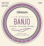 D'Addario EJ60+ 5-String Banjo Strings, Nickel, Light Plus, 9.5-20 Product Image