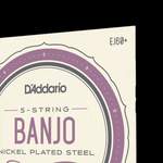 D'Addario EJ60+ 5-String Banjo Strings, Nickel, Light Plus, 9.5-20 Product Image