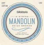 D'Addario EJ62 80/20 Bronze Mandolin Strings, Light, 10-34 Product Image