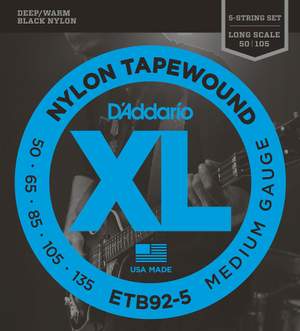 D'Addario XL Nylon Tapewound - 5-String