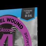 D'Addario EXL120-7 Nickel Wound 7-String Electric Guitar Strings, Super Light, 09-54 Product Image