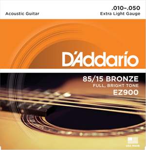 D'Addario EZ900 85/15 Bronze Acoustic Guitar Strings - 10-50