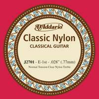 D'Addario J2701 Student Nylon Classical Guitar Single String, Normal Tension, First String