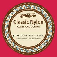 D'Addario J2703  Student Nylon Classical Guitar Single String, Normal Tension, Third String