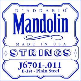 D'Addario J6701 Nickel Mandolin Single String, .011
