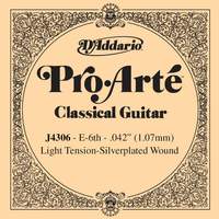 D'Addario J4306 Pro-Arte Nylon Classical Guitar Single String, Light Tension, Sixth String