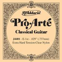 D'Addario J4401 Pro-Arte Nylon Classical Guitar Single String, Extra-Hard Tension, First String