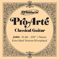 D'Addario J4404 Pro-Arte Nylon Classical Guitar Single String, Extra-Hard Tension, Fourth String