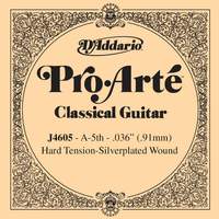 D'Addario J4605 Pro-Arte Nylon Classical Guitar Single String, Hard Tension, Fifth String