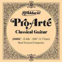 D'Addario J4606C Pro-Arte Nylon Classical Guitar Single String, Hard Tension, Sixth String