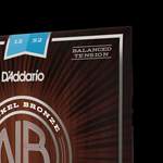 D'Addario NB1252BT Nickel Bronze Acoustic Guitar Strings, Balanced Tension Light, 12-52 Product Image