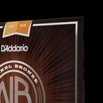 D'Addario NB1253 Nickel Bronze Acoustic Guitar Strings, Light Top / Med Bottom, 12-56 Product Image