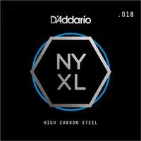 D'Addario NYS018 Single Plain Steel Guitar String, .018