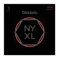 D'Addario NYXL1052-3P Nickel Wound Electric Guitar Strings, Light Top / Heavy Bottom, 10-52, 3 Sets