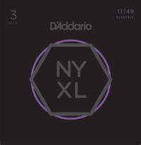 D'Addario NYXL1149-3P Nickel Wound Electric Guitar Strings, Medium, 11-49, 3 Sets