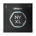 D'Addario NYXL1152 Nickel Wound Electric Guitar Strings, Medium Top / Heavy Bottom, 11-52, 3 Sets Product Image