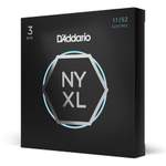 D'Addario NYXL1152 Nickel Wound Electric Guitar Strings, Medium Top / Heavy Bottom, 11-52, 3 Sets Product Image