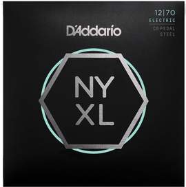 D'Addario NYXL1270PS Nickel Wound C6 Pedal Steel Guitar Strings, Regular, 12-70