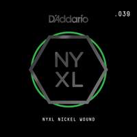 D'Addario NYNW039 NYXL Nickel Wound Electric Guitar Single String, .039