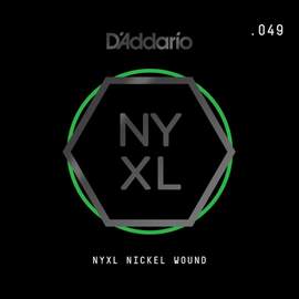 D'Addario NYNW049 NYXL Nickel Wound Electric Guitar Single String, .049