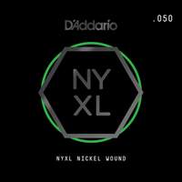 D'Addario NYNW050 NYXL Nickel Wound Electric Guitar Single String, .050