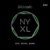 D'Addario NYNW052 NYXL Nickel Wound Electric Guitar Single String, .052