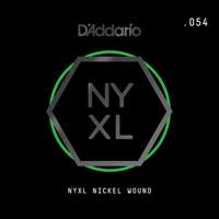 D'Addario NYNW054 NYXL Nickel Wound Electric Guitar Single String, .054
