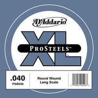 D'Addario PSB040 ProSteels Bass Guitar Single String, Long Scale, .040