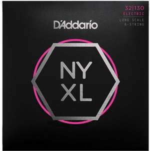 D'Addario NYXL32130 Nickel Wound Bass Guitar Strings, Regular Light 6-String, 32-130, Long Scale