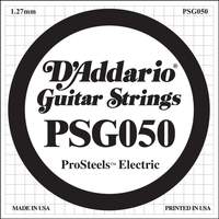 D'Addario PSG050 ProSteels Electric Guitar Single String, .050