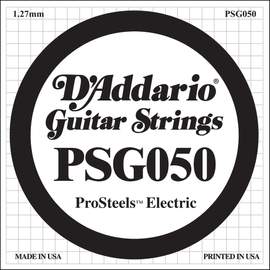 D'Addario PSG050 ProSteels Electric Guitar Single String, .050