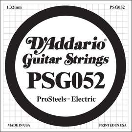 D'Addario PSG052 ProSteels Electric Guitar Single String, .052
