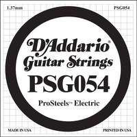 D'Addario PSG054 ProSteels Electric Guitar Single String, .054