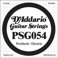 D'Addario PSG054 ProSteels Electric Guitar Single String, .054