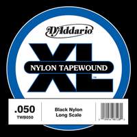 D'Addario TWB050 Nylon Tape Wound Bass Guitar Single String, .050